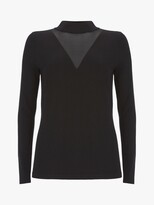 Thumbnail for your product : Mint Velvet Sheer Insert Knit Tee, Black