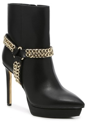 gold platform boots