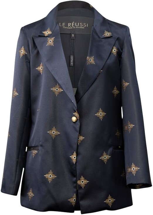 Le Réussi Standout Black And Gold Blazer Black ShopStyle