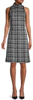 Thumbnail for your product : St. John Funnelneck Tweed Dress
