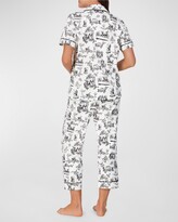 Thumbnail for your product : Bedhead Pajamas Cropped Toile-Print Organic Cotton Pajama Set
