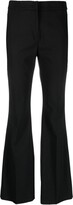 Mid-Rise Flared Trousers 