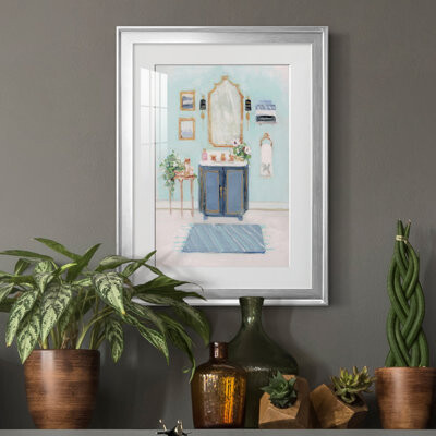 Blue Bath II - Picture Frame Painting