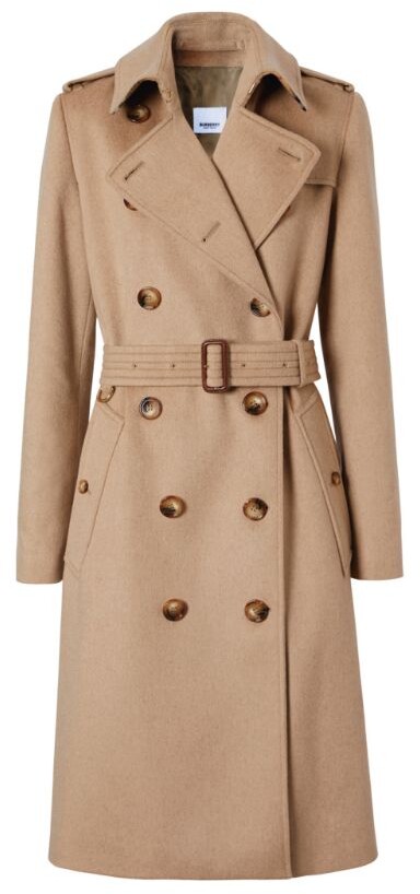 Burberry Wool Trench Coat | Shop the world's largest collection of 