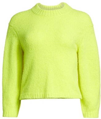 neon yellow sweater