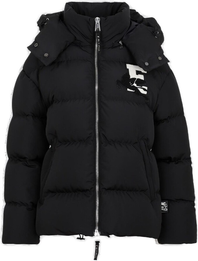 Off-White Black Logo Patch Puffer Jacket Off-White