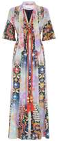 Thumbnail for your product : Peter Pilotto Tapestry Print Tie Neck Dress