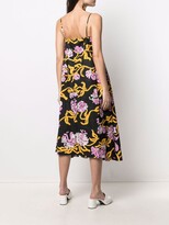 Thumbnail for your product : Marni Graphic-Print Pleated Midi Dress