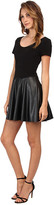 Thumbnail for your product : ABS by Allen Schwartz Fit and Flare Dress w/ Vegan Skirt