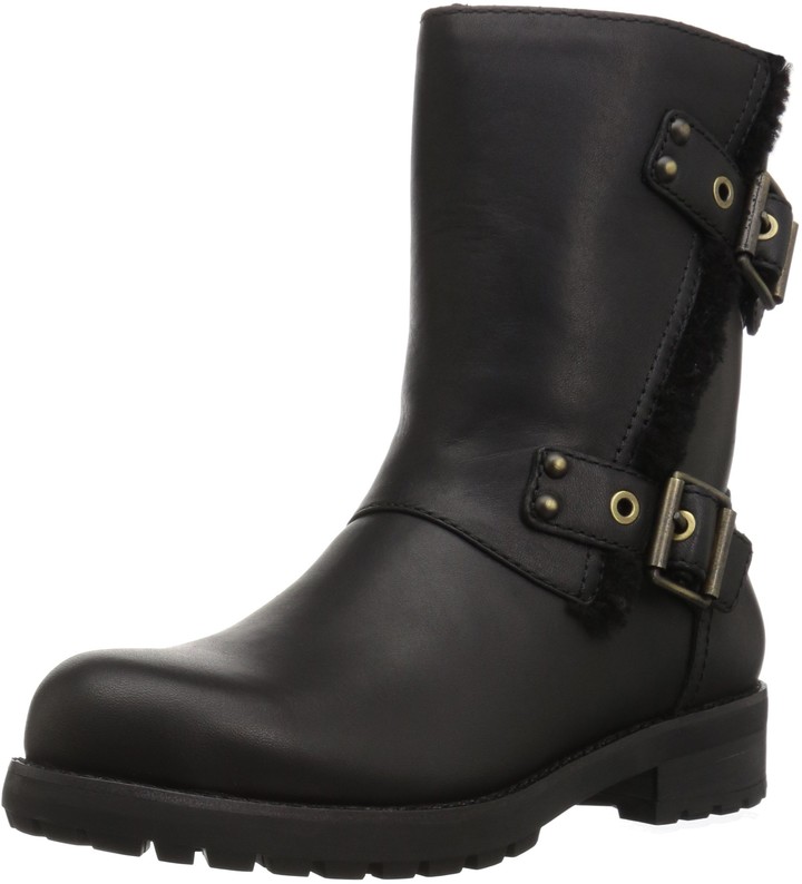 black ugg boots with zipper