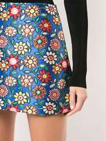 Thumbnail for your product : Alice + Olivia floral embroidery short skirt