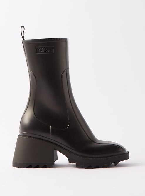 rubber sole platform boots