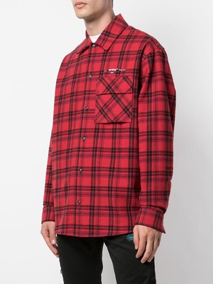 Off-White Arrow Checked Flannel Shirt