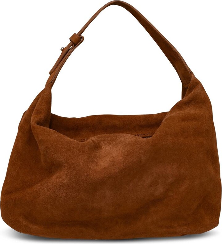 ANITA BILARDI Borsa Sunshine In Suede Marrone - ShopStyle Shoulder Bags