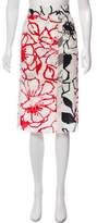 Thumbnail for your product : Nina Ricci Silk Printed Skirt