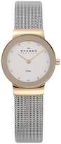 Thumbnail for your product : Skagen Freja Small Gold Case And White Dial Stainless Steel Ladies Watch