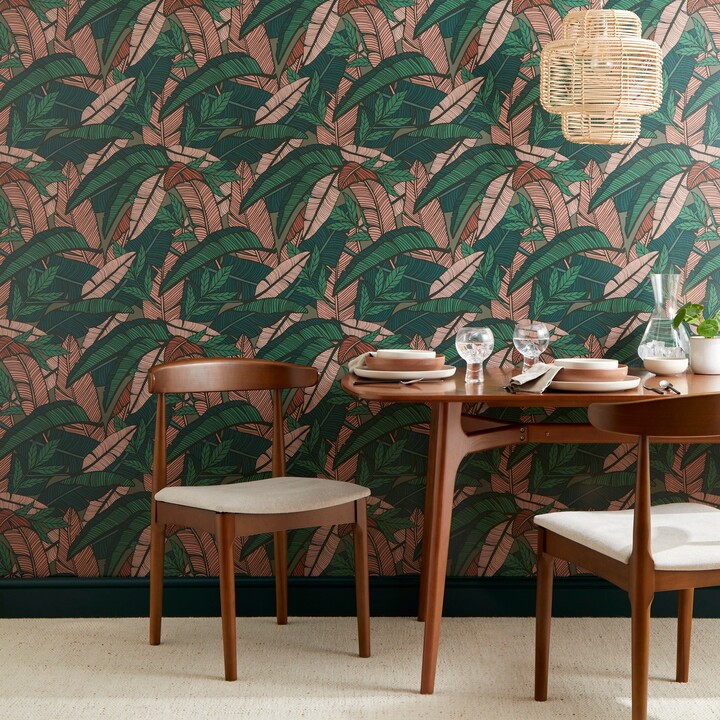 Dunelm Vintage Tropical Jungle Green Wallpaper Green ShopStyle