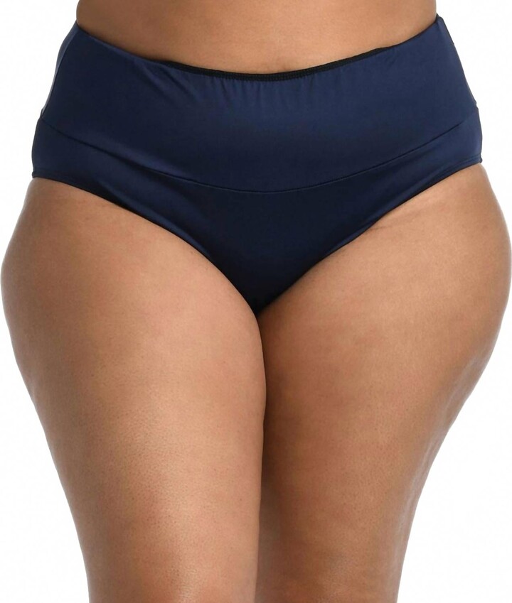 24th & Ocean Women's Solid Mid Waist Pant In Midnight