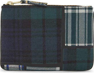 Comme des Garcons Tartan small wool pouch