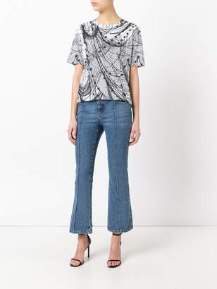 Alexander McQueen cropped flared jeans