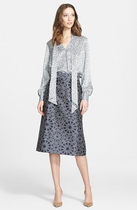 Nordstrom Wool & Silk A-Line Skirt