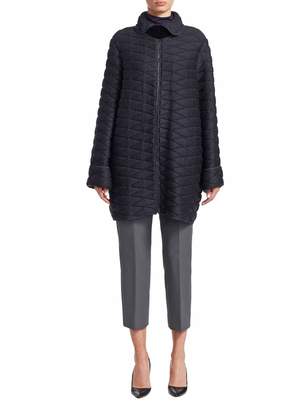 Armani Collezioni Women's Solid Quilted Coat