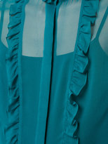 Thumbnail for your product : Carolina Herrera embroidered ruffled blouse