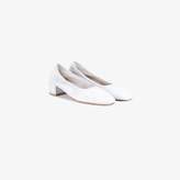 Thumbnail for your product : Maryam Nassir Zadeh White Roberta 40 Suede Pumps