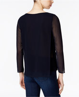 Thumbnail for your product : Armani Exchange Layered Chiffon Top