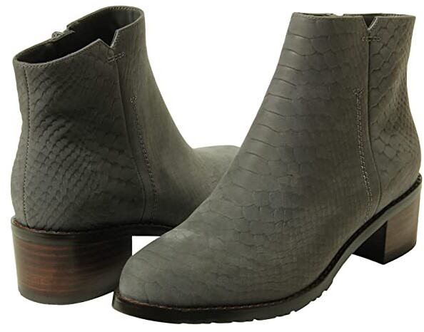 grey snake booties