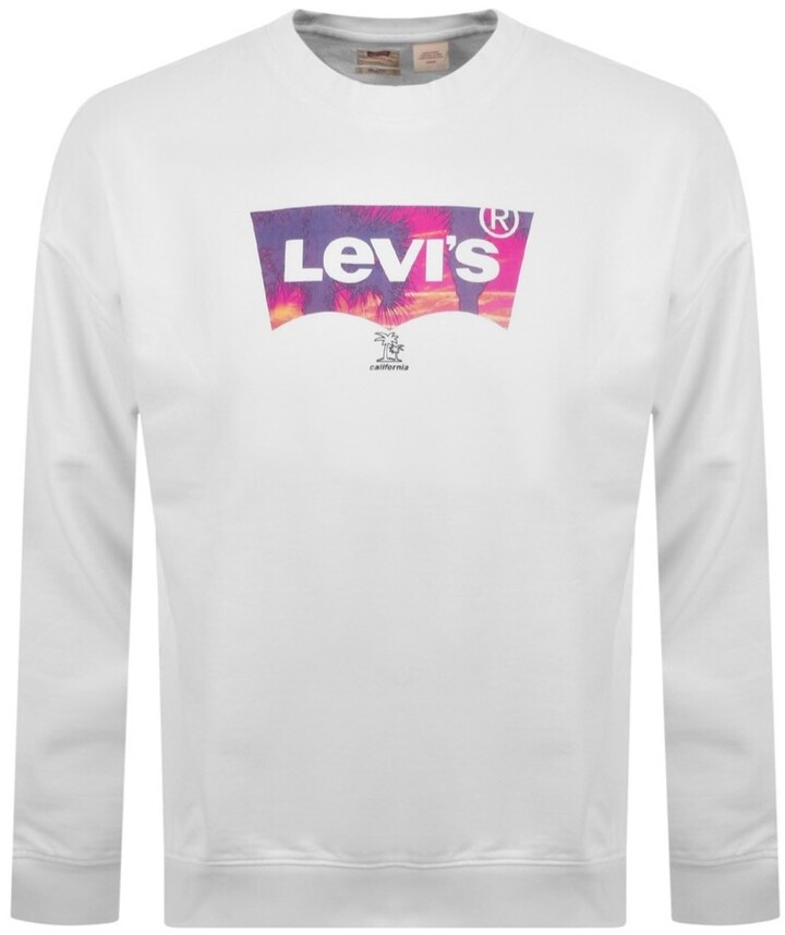 white levis sweater