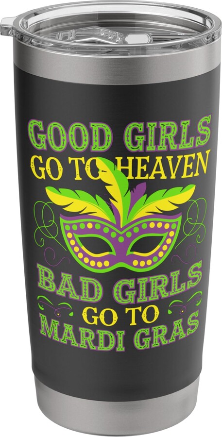 Crescent City Party Vibes Bad Girls Mardi Gras - Party Vibes in New Orleans Stainless Steel Insulated Tumbler