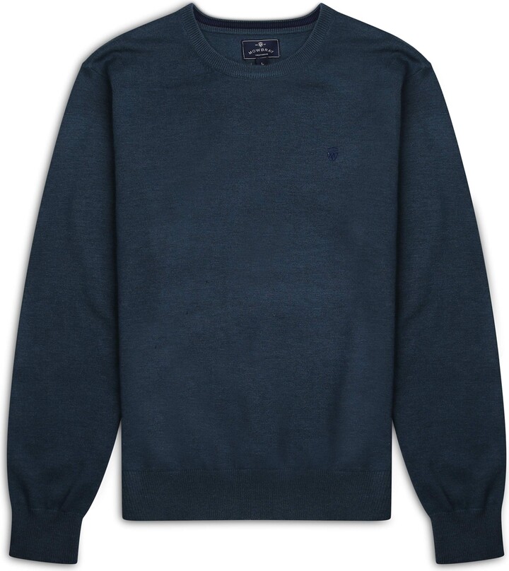 Mowbray Mens Funnel Neck Zip Jacquard Design Jumper Red Medium