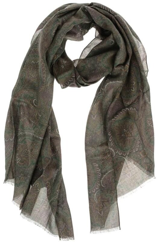 Federico Curradi Foulard With Multicolor Decorations in Brown for Men Mens Accessories Scarves and mufflers 