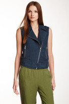 Thumbnail for your product : Elizabeth and James Trans Tegan Linen-Blend Biker Vest