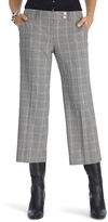 Thumbnail for your product : White House Black Market Curvy Plaid Wide Leg Flare Crop Pant
