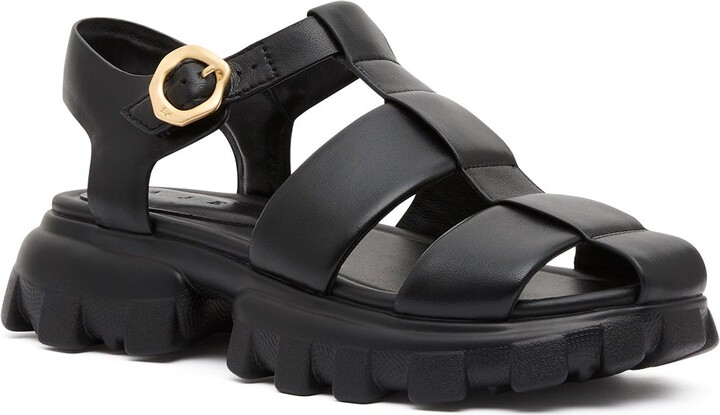 Aje Gilda Fisherman Sandal In Colour Black Size 35