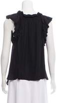 Thumbnail for your product : Etoile Isabel Marant Cap Sleeve Ruffle Top