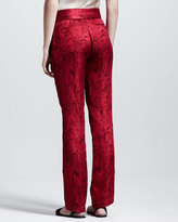 Thumbnail for your product : The Row Printed Gazar Tuxedo Pants