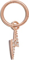 Thumbnail for your product : Maria Tash 18kt Rose Gold Bolt Diamond Charm