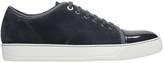 Thumbnail for your product : Lanvin Low Top Sneakers In Grey Suede And Leather