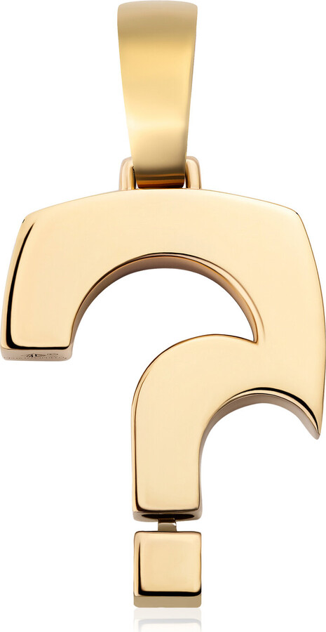 Renato Cipullo 18k Yellow Gold Question Pendant