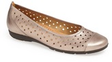 Thumbnail for your product : Gabor Metallic Leather Ballet Flat
