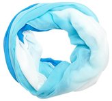 Thumbnail for your product : Calvin Klein lake blue dip dye gauze infinity scarf