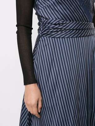 Jonathan Simkhai Emma asymmetric stripe-print dress