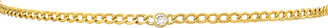 Zoe Lev Jewelry 14k Cuban-Link Diamond Bezel Necklace