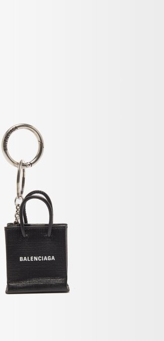 Rengør rummet Poesi idiom Balenciaga Shopping Tote Leather Key Ring - ShopStyle