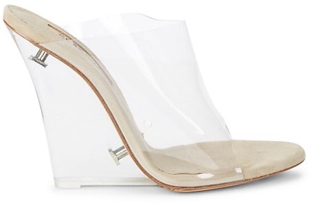 yeezy transparent mules