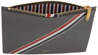 Thom Browne Grey Large Coin Pouch