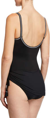 Johnny Was Zoe Skirted Tank One-Piece Swimsuit